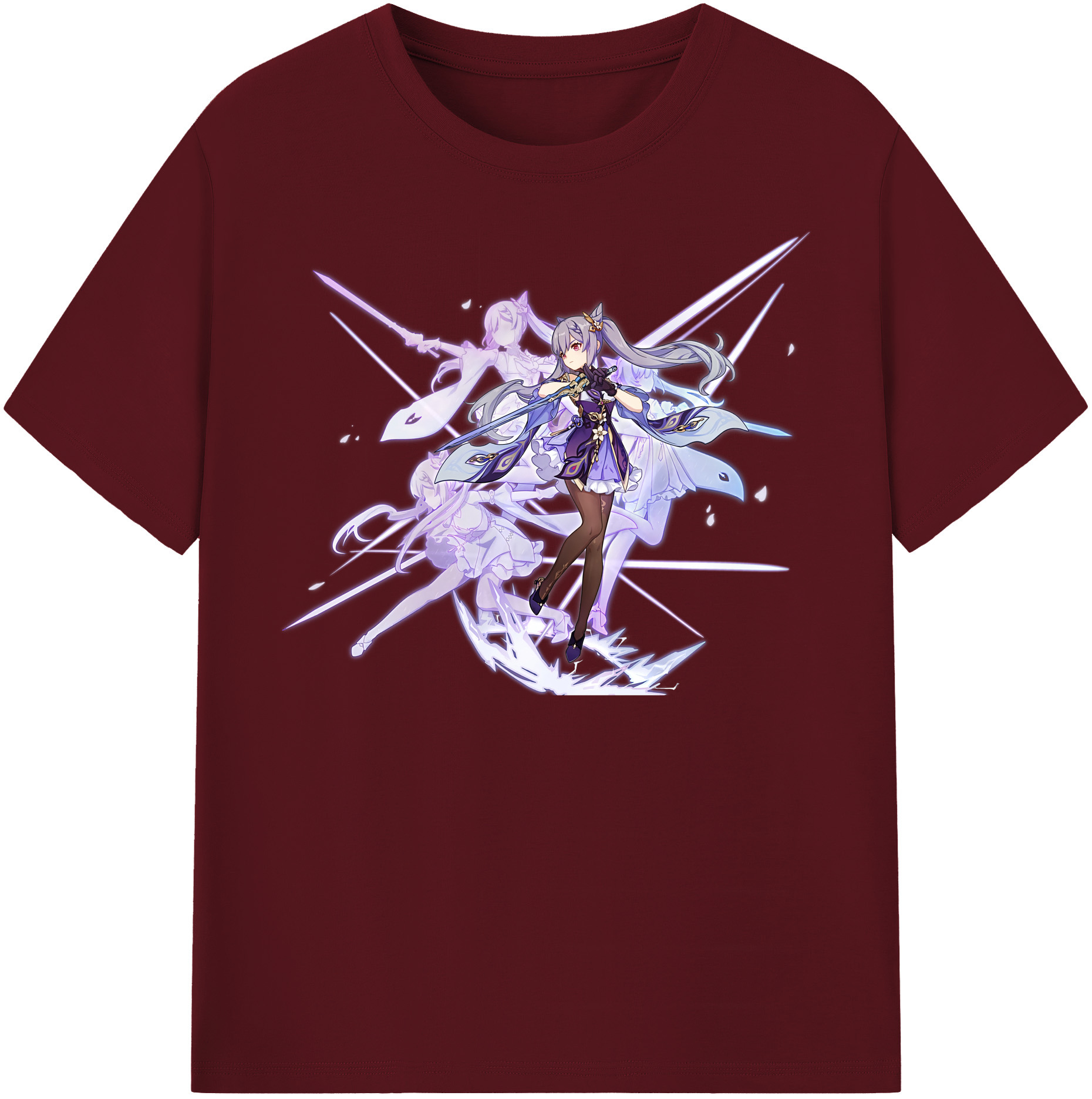 げんし神 刻晴 こくせい genshin Kokusei 綿100％半袖Tシャツ（フロントプリント）